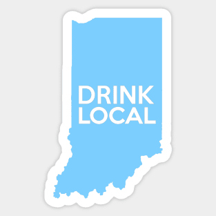 Indiana Drink Local IN Blue Sticker